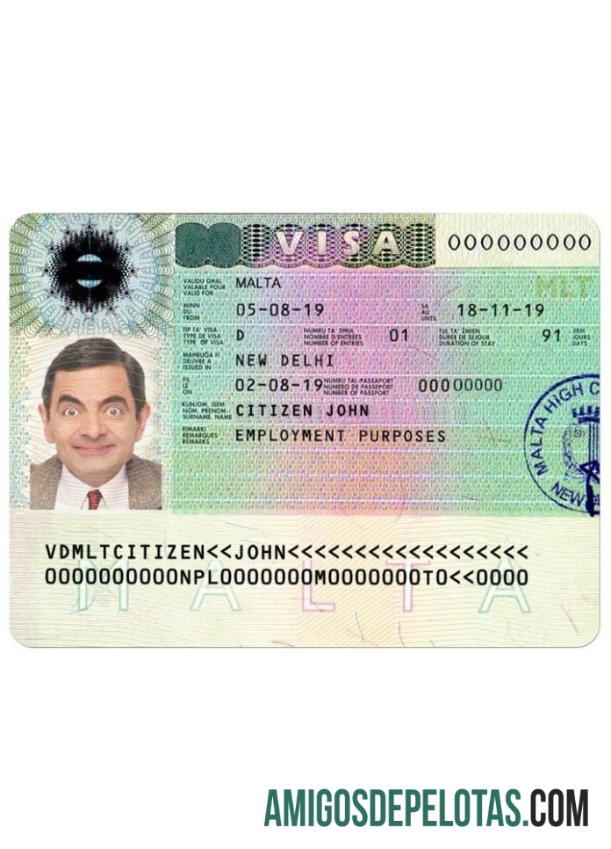 Visto MALTA baixar para verificação